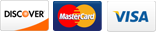 We accept Visa, Mastercard, Discover